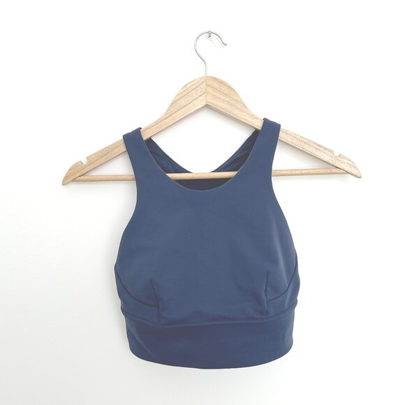 Wunder Train Longline Bra Medium Support C/D in True Navy 4 - Picture 2 of 7